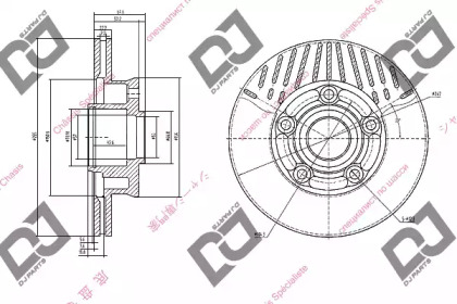 Тормозной диск DJ PARTS BD1053